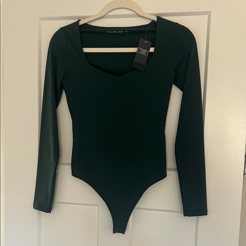 Abercrombie & Fitch Teal Long Sleeve Bodysuit